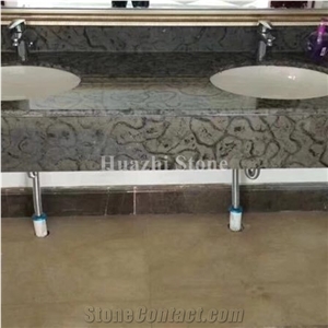 Oracle Wooden/Grey Marble Bar Top,Commercial Counters