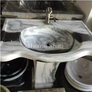 Panda White Marble Sink/Marble Round Sinks/Marble Basin/Round Basin