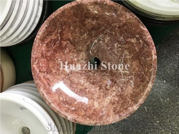 Stone Heart Shape Sinks Hand Wash Bowls Round Basins Marble Oval Sinks