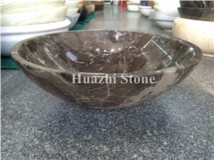 Stone Heart Shape Sinks Hand Wash Bowls Round Basins Marble Oval Sinks