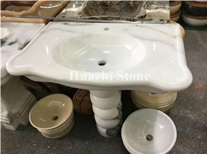 White Onyx Sinks, Round/ Square/ Oval/ Rectagle Sinks, Stone Basins