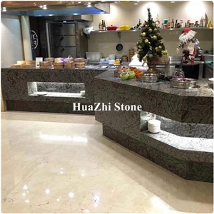 Worktop Antique Finished Oracle Bone Black Marble Bench Top Best Price