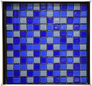 Blue Glass Mosaic Tile for Project Bathroom Kitchen Swimming Pool