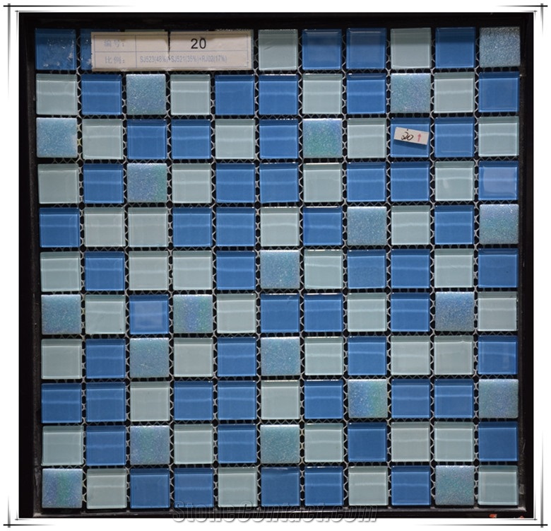 Crystal Glass Mosaic Tile for Swimming Pool Project Bathroom Kitchen
