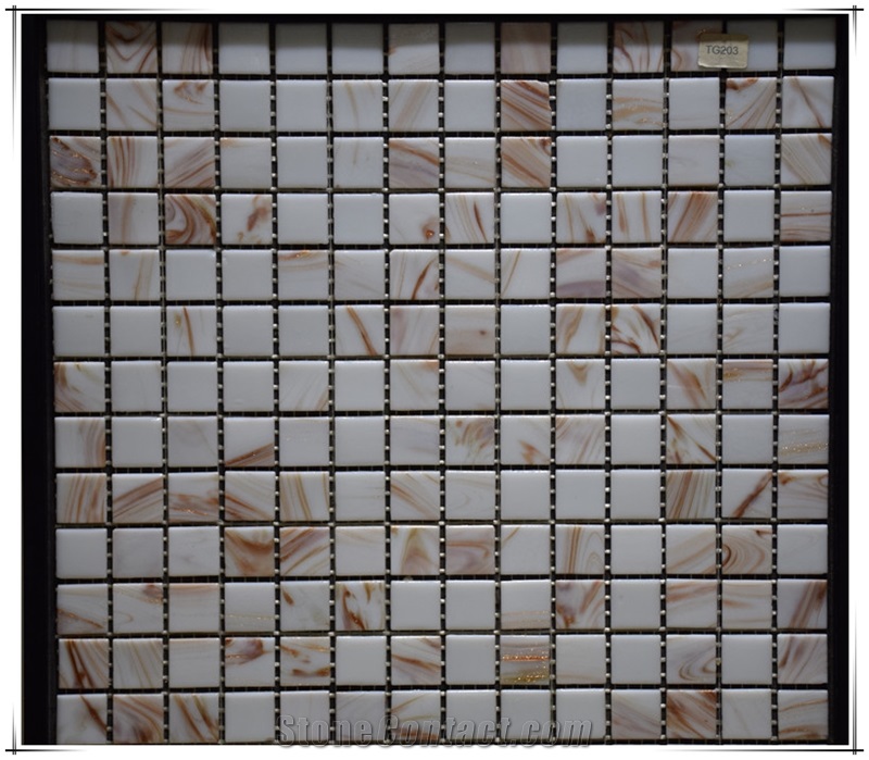 Glass Mosaic Tile for Project Bathroom Kitchen Swimming Pool