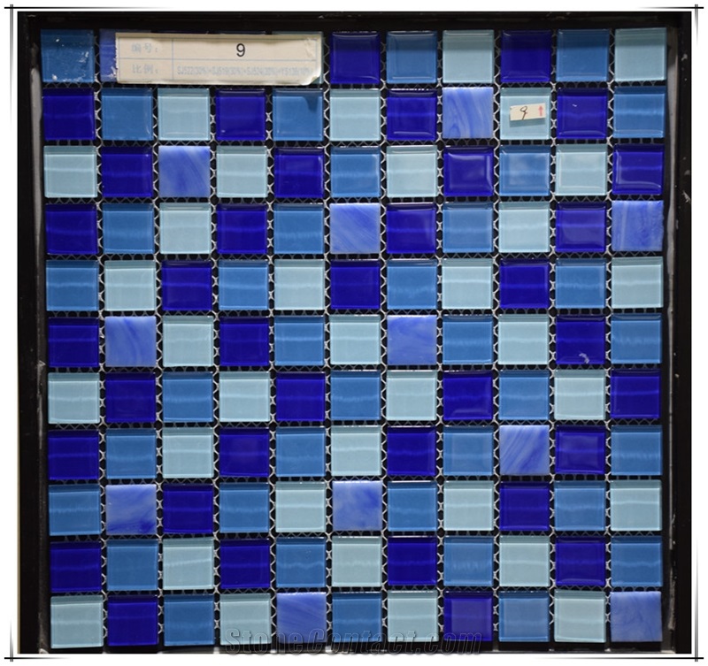 Hot Sale Glass Mosaic Tile for Project Bathroom Kitchen Swimming Pool