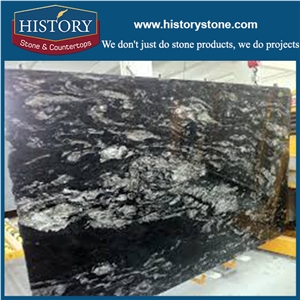 Black Cosmic Granite Slabs Hot Sale Natural Stone Swan Granite