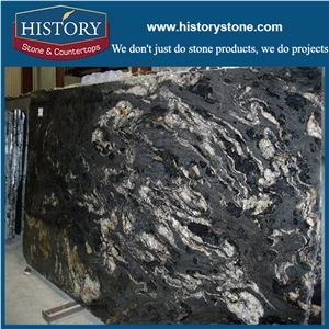 Black Cosmic Granite Slabs Hot Sale Natural Stone Swan Granite