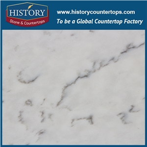 China Cararra White Quartz Tiles Solid Surface,Engineered Stone Slabs