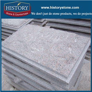 China G696 Yongding Granite Tiles Hot Sell Stone Frisk Red Salmon Brow