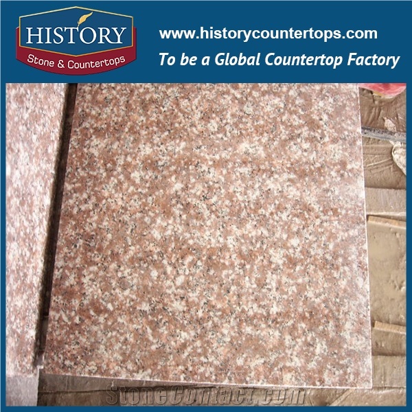 China Peach Red Granite Tile Solid Surface,Engineered Stone Slab