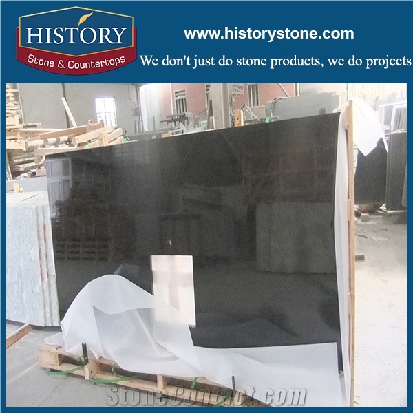 Discount Chinese Raven Black Granite High Quality Polished Slabs