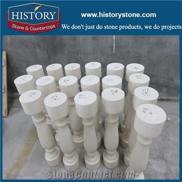 Indoor & Outdoor Decorative Pillars Granite Columns Prices, Sahara Beige Granite Pillars