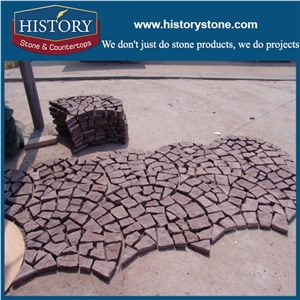 Ocean Red Paver Mats Hot Sell Cobblestone Wholesale Paving Stone