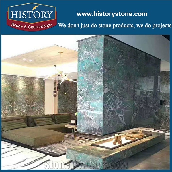 Polished Turquoises Granite Lift Lobby Decoration Stone for Luxury Tower