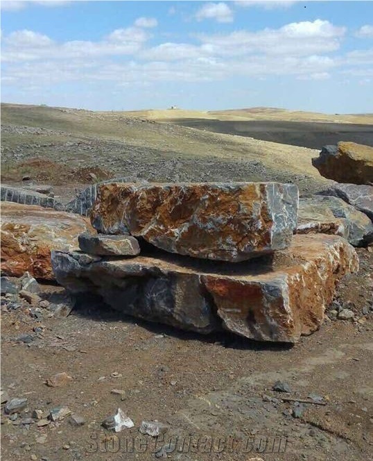 New Algerian Brown Marble Blocks