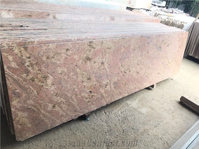 Pink Fantasy Granite Slabs, India Pink Granite