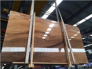 China Brown Marble Imperial Wood Grain Marble Tiles&Slabs Flooring