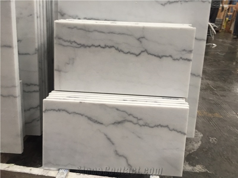 China Carrara White Window Sill Marble Polished Tiles&Slabs
