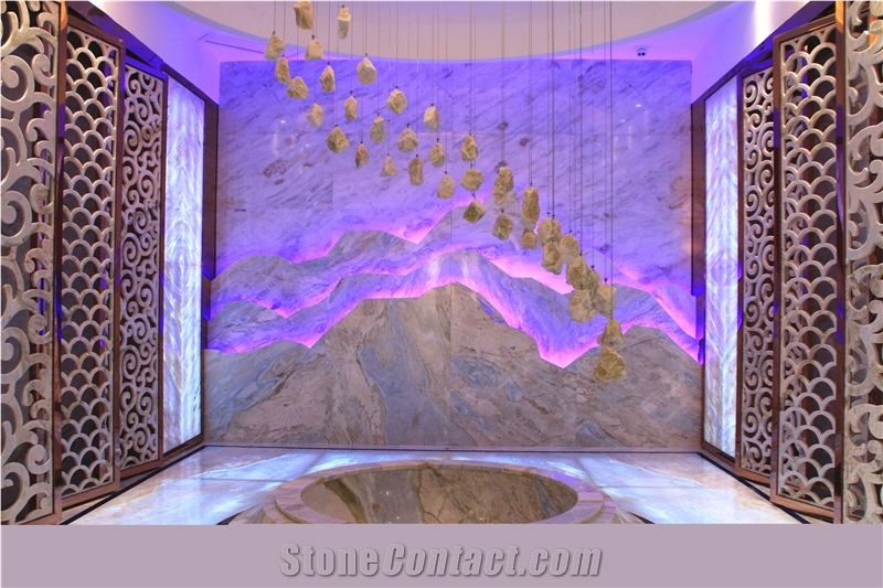 Chinese Marble Lemon Ice Marble Tiles&Slabs Flooring&Walling
