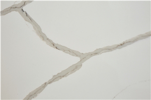 Polished Quartz Calacatta White 04 Vm-161023 Quartz Tiles&Slabs