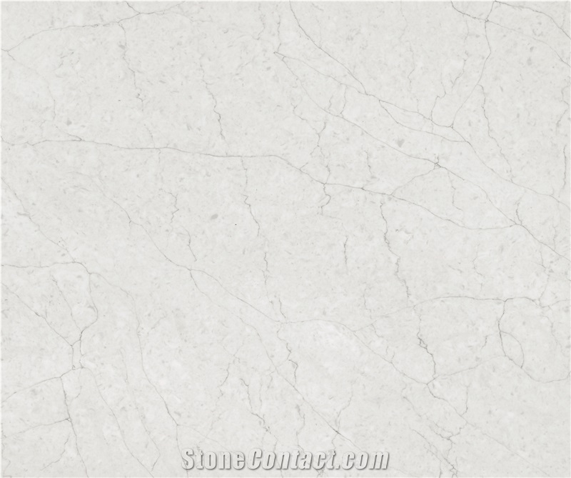 White Quartz Kavm-17342 Quartz Tiles&Slabs Flooring&Walling