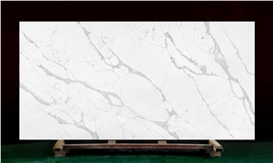 White Quartz Kavm-18111 Quartz Tiles&Slabs Flooring&Walling