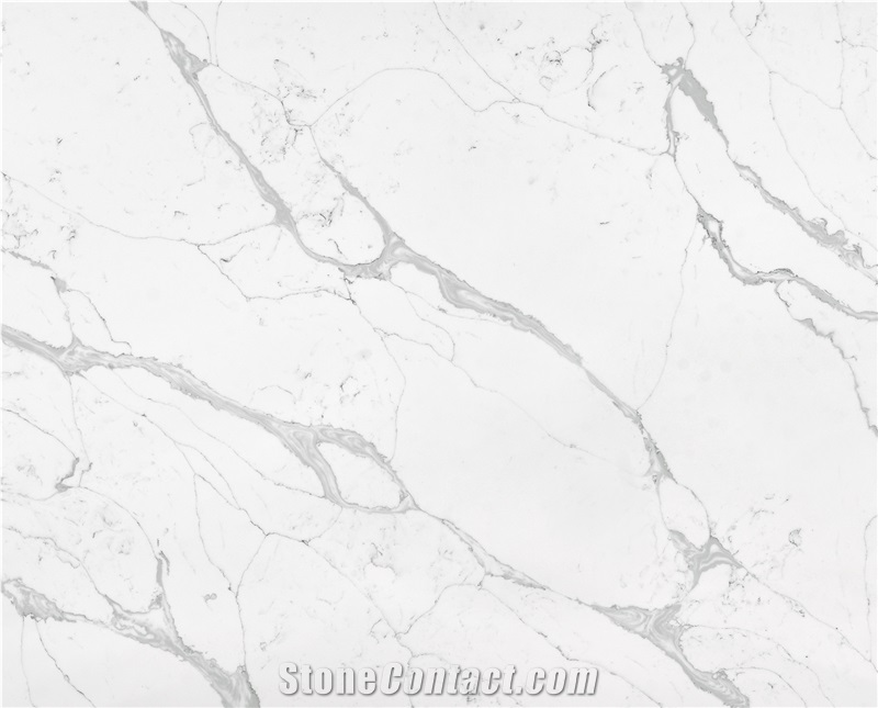 White Quartz Kavm-18111 Quartz Tiles&Slabs Flooring&Walling