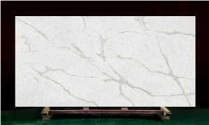 White Quartz Kavm-18112 Quartz Tiles&Slabs Flooring&Walling