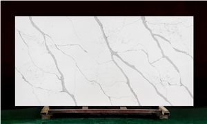 White Quartz Kavm-18312 Quartz Tiles&Slabs Flooring&Walling
