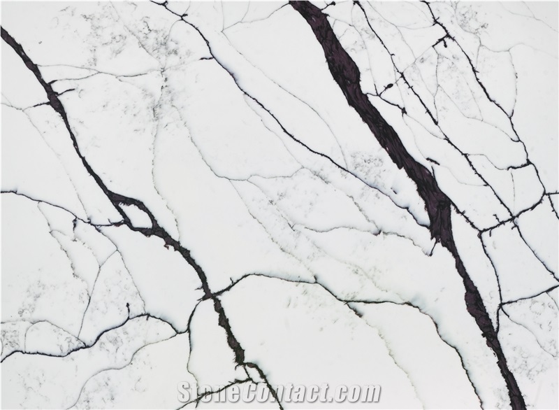 White Quartz Kavm-18316 Quartz Tiles&Slabs Flooring&Walling