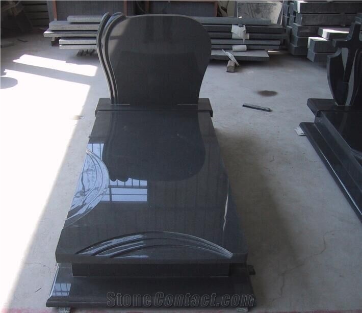 Absolute Black Monument & Tombstone,Grey Granite Tombstone