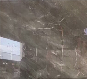 45 Degree Grey Marble Slab for Interior Wall and Floor Covering