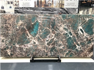 Amazon Green Quartzite Slab for Wall and Floor Covering