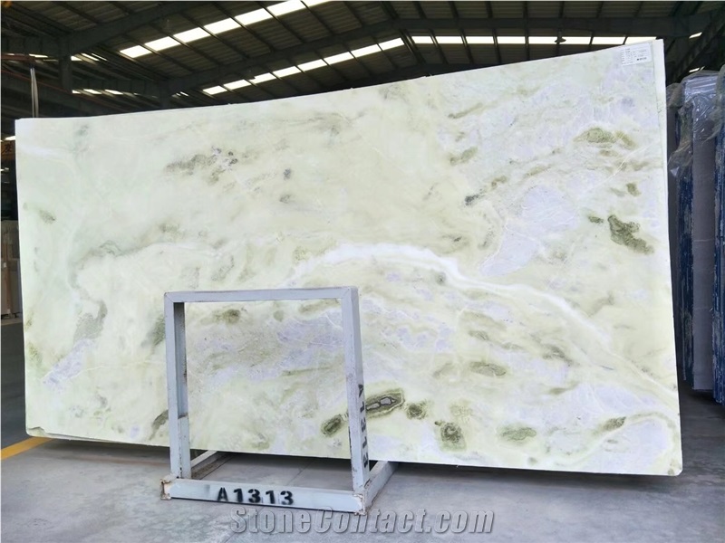 Asthens Jade/Green Marble Slab for Wall and Floor Tiles
