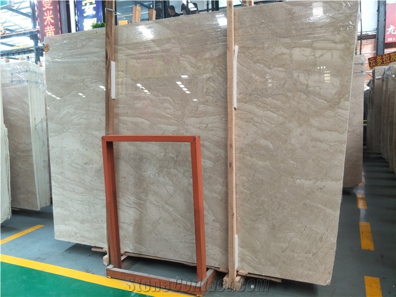 Best Oman Beige Marble Slabs Cut to Size for Wall and Floor Decoration