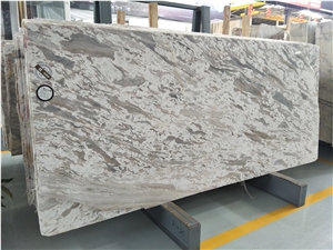 Big Slab Newly Polished Grey Marble for Countertops