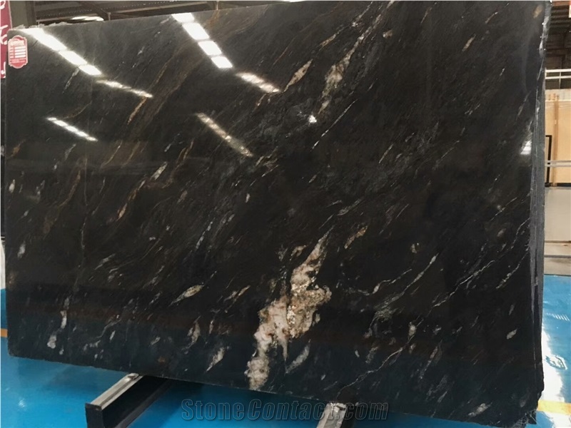 Black and Gold Granite Cosmic for Countertops/Wall and Floor Tile