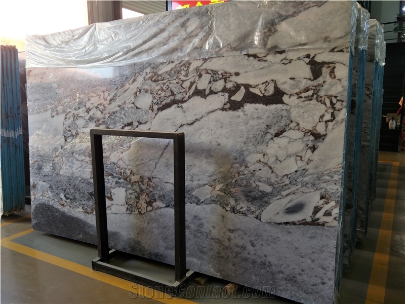 Building Wall and Floor Tile Titanic Storm Marble Slab High Polished