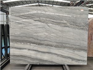 Cheap China Sea Wave Grey Marble Tiles for Walling & Flooring Covering
