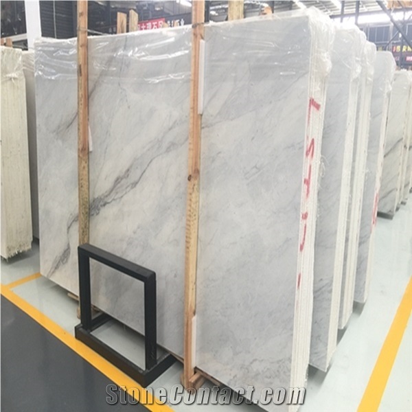 Cheap Volakas White Marble with Black Veins Slabs/Hotel Wall Decor