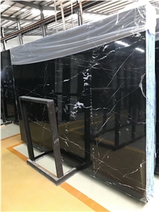 China Black Nero Marquina Cheap Price for Wall and Floor Covering