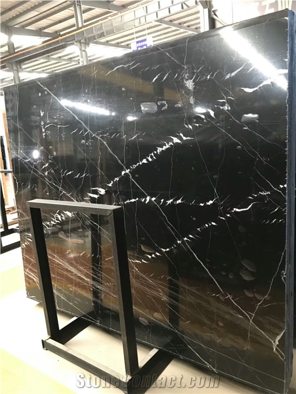 China Black Nero Marquina Cheap Price for Wall and Floor Covering