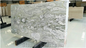 China Blue Sea Marble Ice Green Jade Polished Slabs