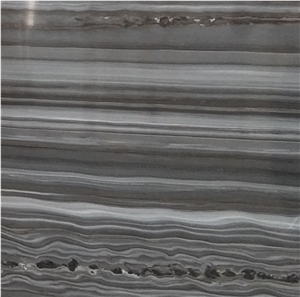 China Blue Wooden Grain Marble Slab for Wall and Floor Covering
