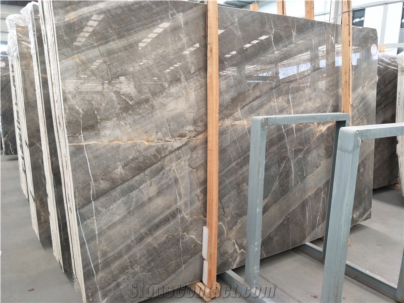 China Factory Italy Carrara Grey Marble Slabs/Tiles for Wall Covering