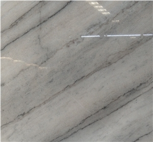 China Guangxi White with Grey Veins Polished Surface Flooring Tile