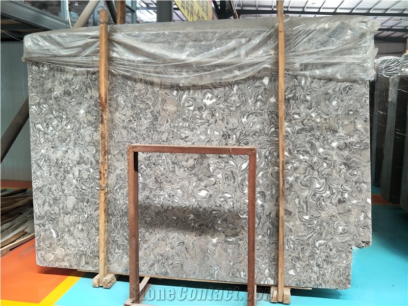 China Overlord Flower Marble Grey Slabs for Floor and Wall Covering