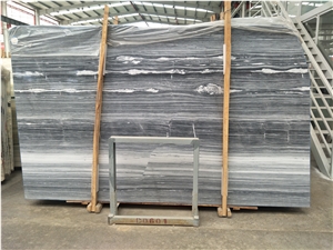 China Wooden Vein Marble Sea Wave Slabs for Walling/Flooring Covering
