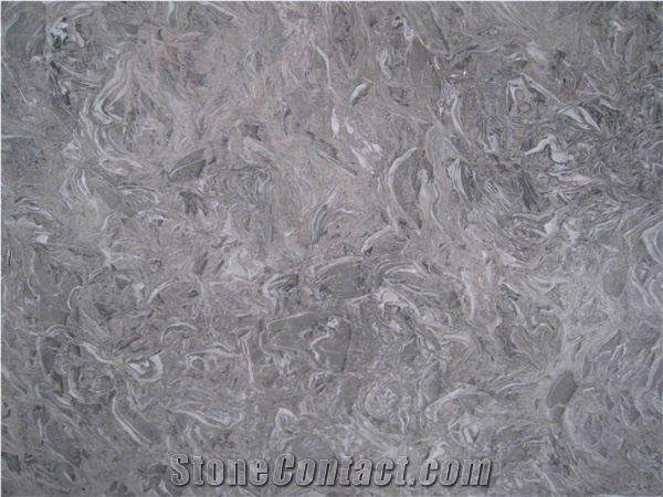 Chinese King Flower Marble Slabs, 18mm Thickness Bawang Grey Marble